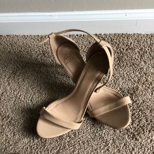 Nude high heels